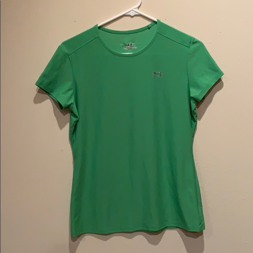 Green workout shirt